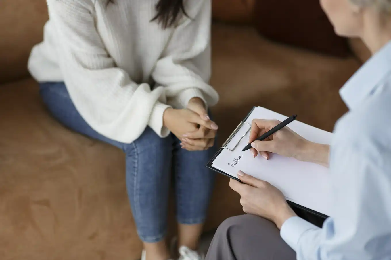 kobieta u psychologa